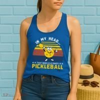 In My Head Funny Pickleball Women's Tank Top thumb 2