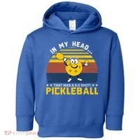 In My Head Funny Pickleball Toddler Hoodie thumb 0