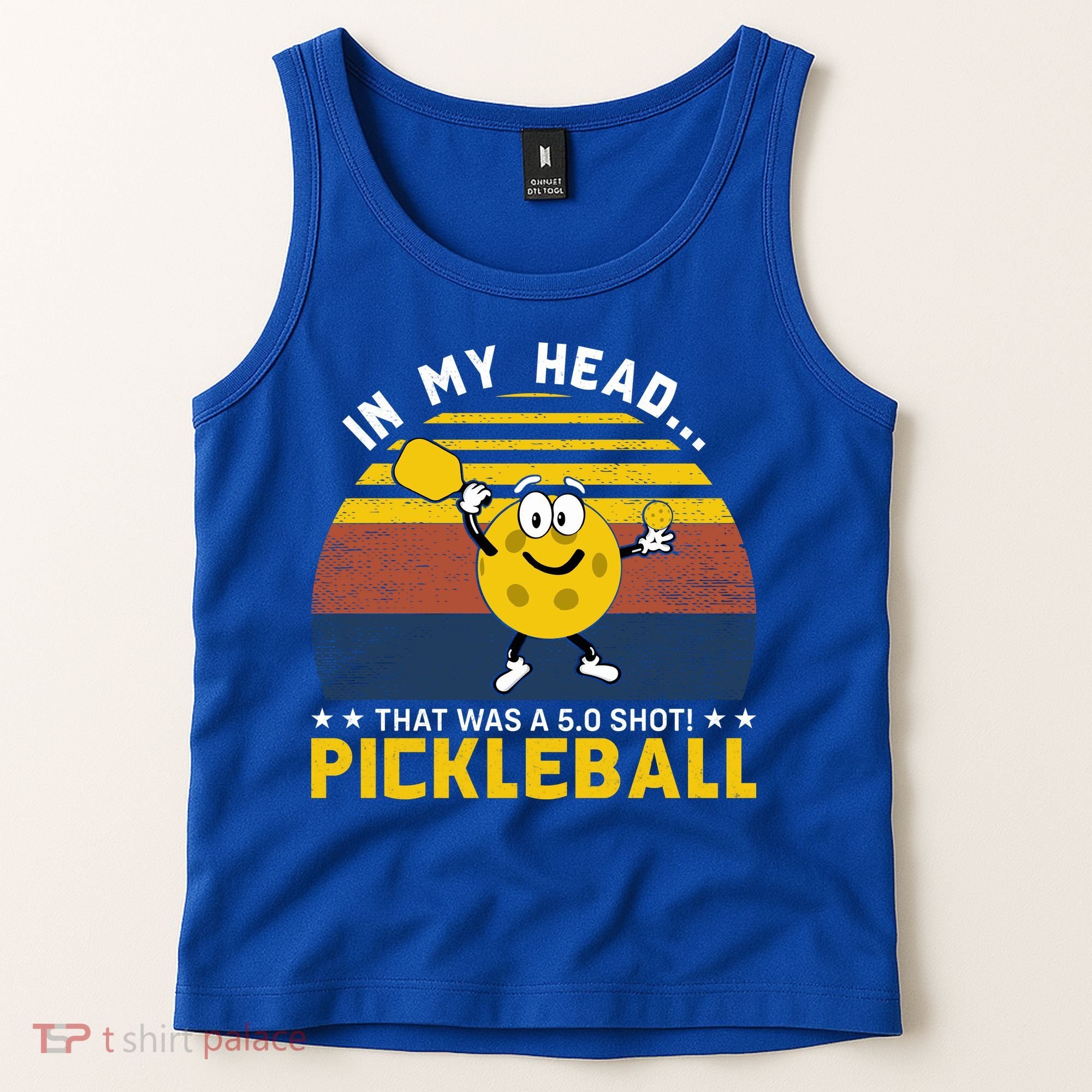 In My Head Funny Pickleball Tank Top