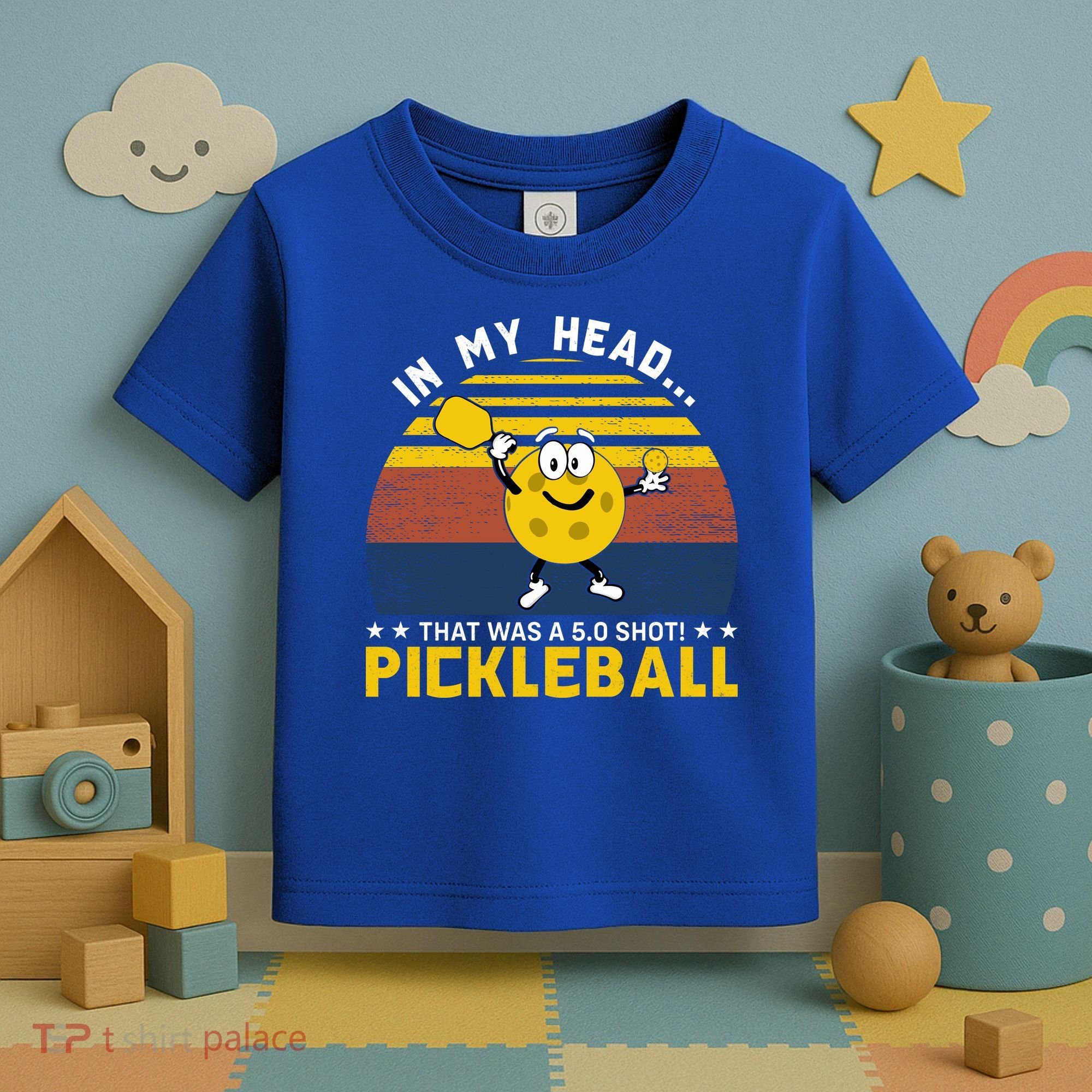 In My Head Funny Pickleball Toddler T-Shirt