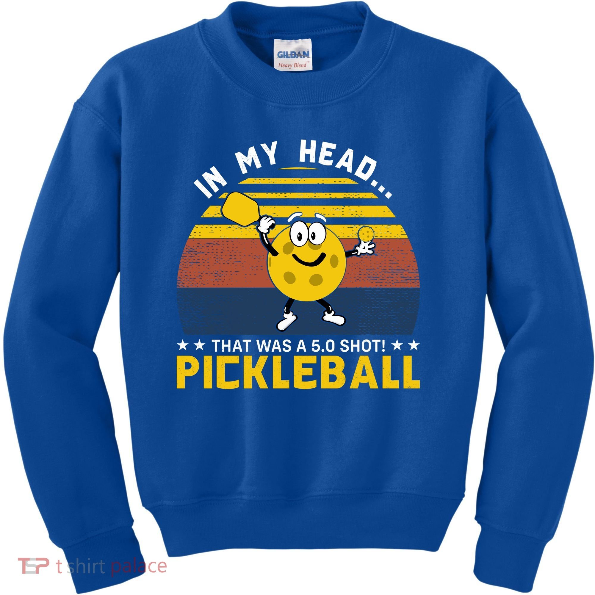 In My Head Funny Pickleball Kids Sweatshirt