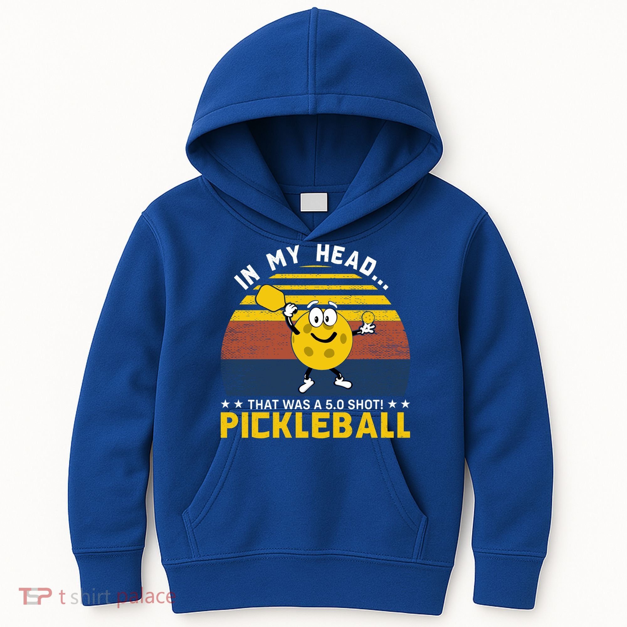 In My Head Funny Pickleball Kids Hoodie