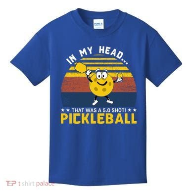 In My Head Funny Pickleball Kids T-Shirt