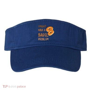 I Might Have A Bagel Problem Lovers Funny Baking Bakery Gift Visor