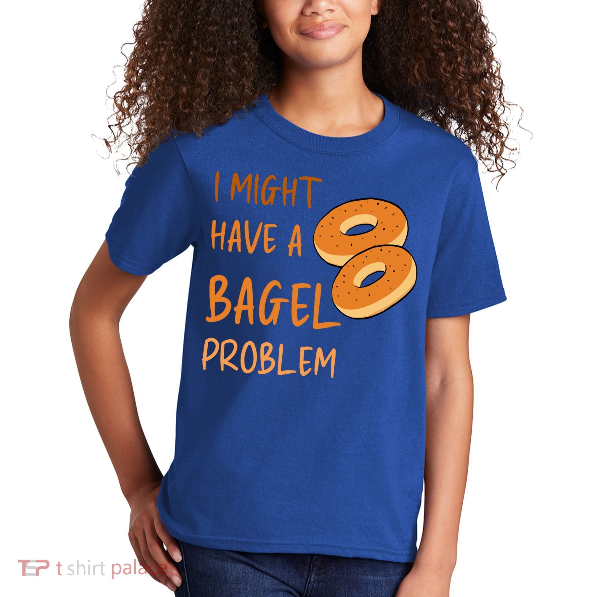 I Might Have A Bagel Problem Lovers Funny Baking Bakery Gift Kids T-Shirt
