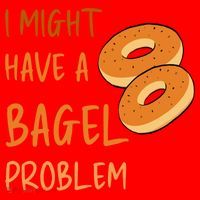 I Might Have A Bagel Problem Lovers Funny Baking Bakery Gift Santa Hat thumb 1