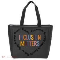 Inclusion Matters Heart Positive Diversity Kindness Matter Tote Bag thumb 0