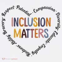 Inclusion Matters Heart Positive Diversity Kindness Matter Women's Hoodie thumb 2