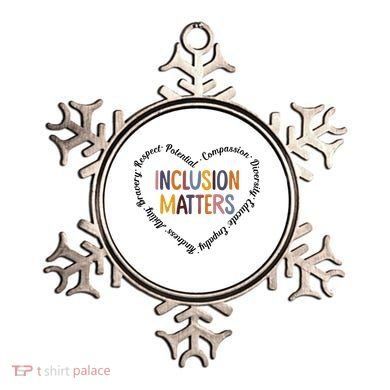 Inclusion Matters Heart Positive Diversity Kindness Matter Ornament