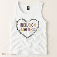 Inclusion Matters Heart Positive Diversity Kindness Matter Tank Top thumb 2