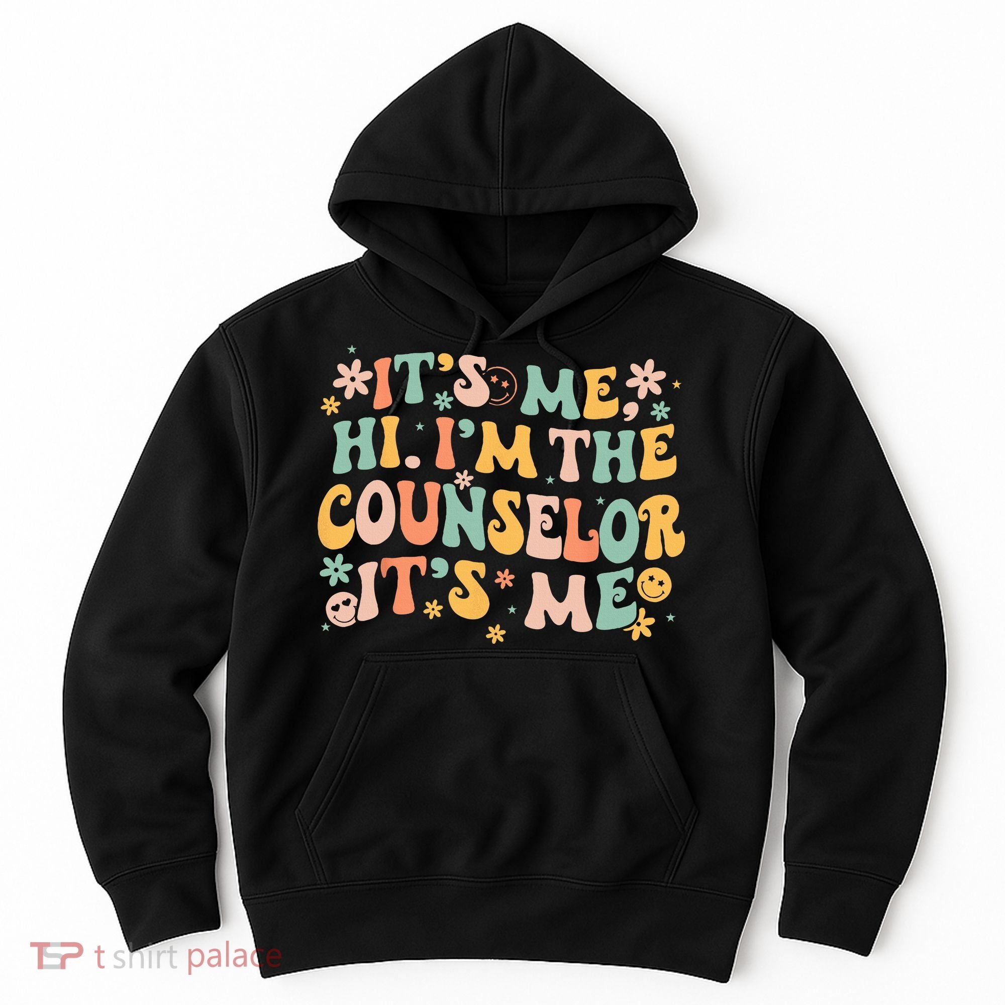 It's Me Hi I'm The Counselor It's Me Groovy Back To School Hoodie