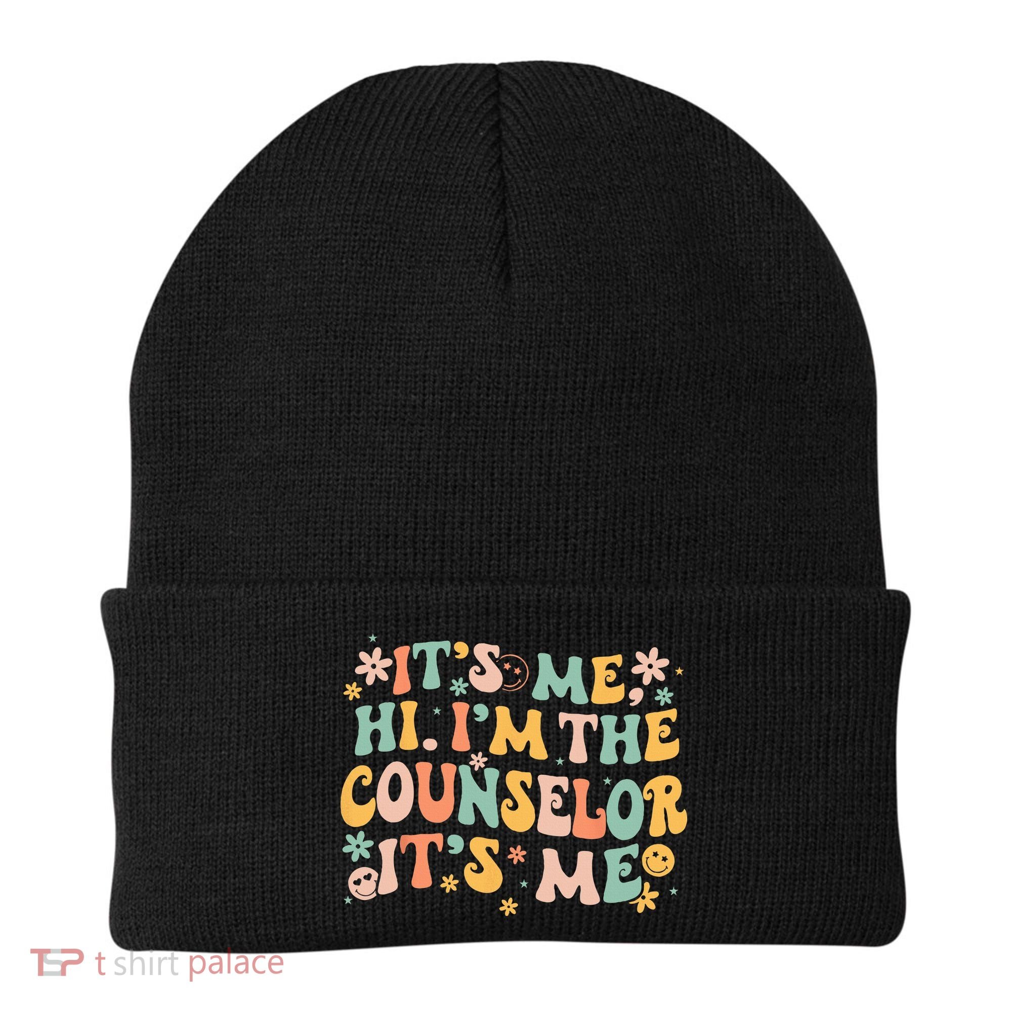 It's Me Hi I'm The Counselor It's Me Groovy Back To School Beanie