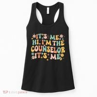 It's Me Hi I'm The Counselor It's Me Groovy Back To School Women's Tank Top thumb 0