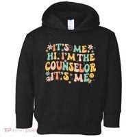 It's Me Hi I'm The Counselor It's Me Groovy Back To School Toddler Hoodie thumb 0