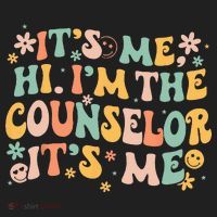 It's Me Hi I'm The Counselor It's Me Groovy Back To School Golf Towel thumb 3