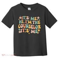It's Me Hi I'm The Counselor It's Me Groovy Back To School Toddler T-Shirt thumb 0