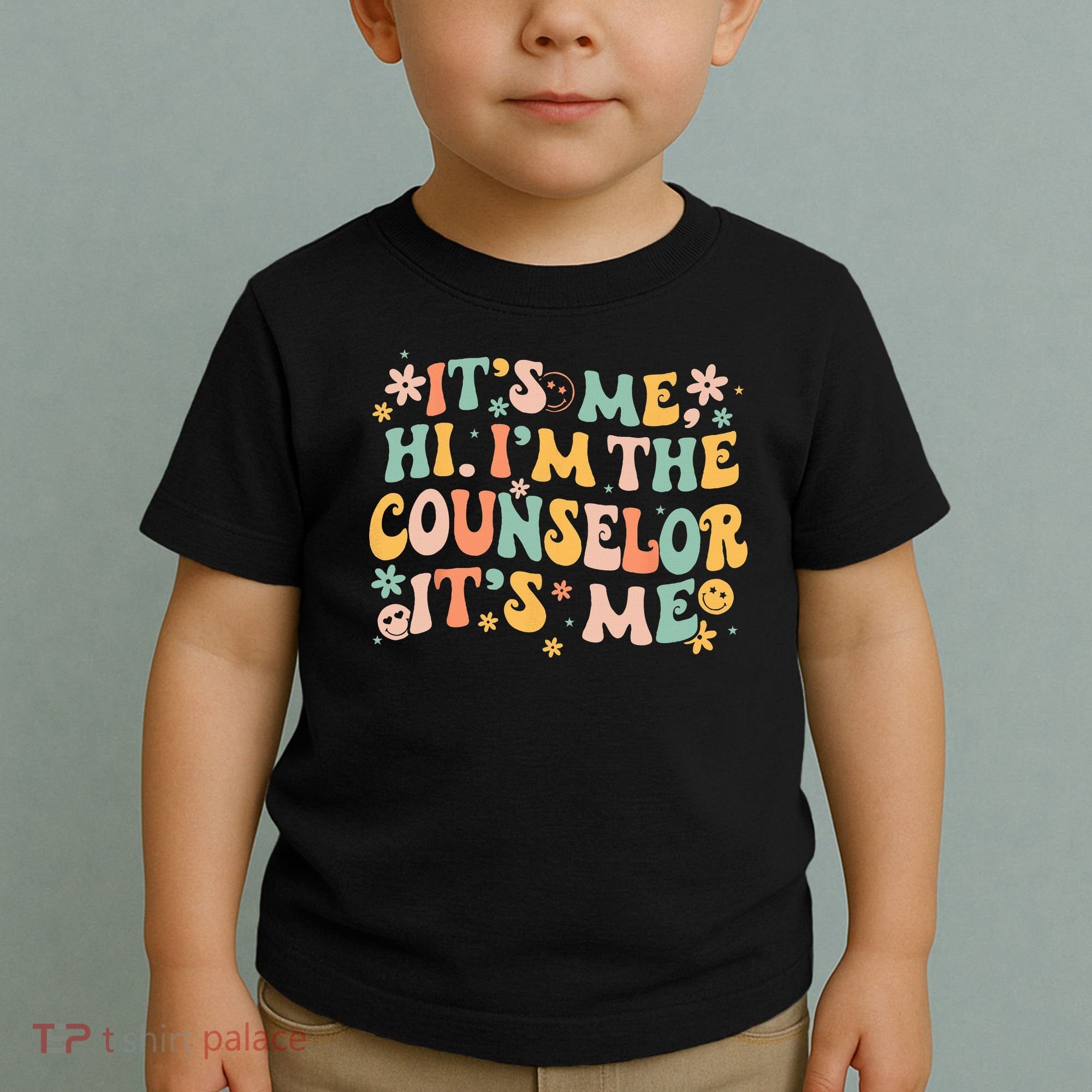 It's Me Hi I'm The Counselor It's Me Groovy Back To School Toddler T-Shirt