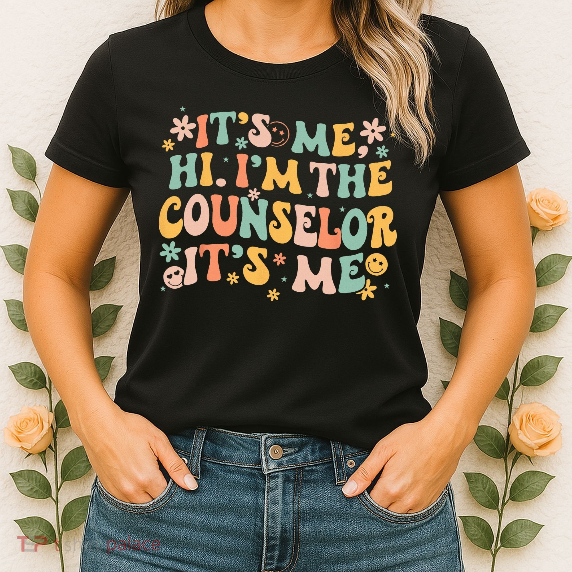 It's Me Hi I'm The Counselor It's Me Groovy Back To School Women's T-Shirt