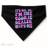 Its Me Hi Im The Cookie Dealer Scout Troop Scouting USA-Made Doggie Bandana thumb 0