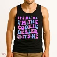 Its Me Hi Im The Cookie Dealer Scout Troop Scouting Tank Top thumb 3