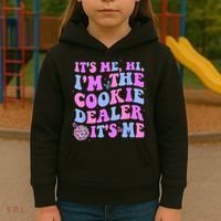 Its Me Hi Im The Cookie Dealer Scout Troop Scouting Kids Hoodie thumb 3
