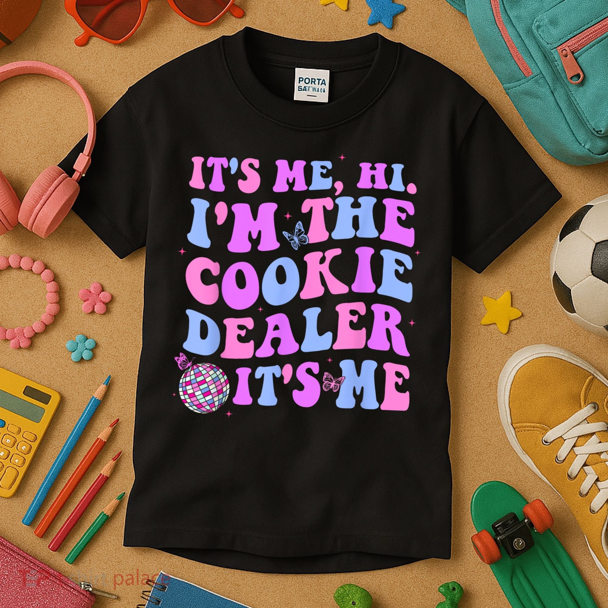 Its Me Hi Im The Cookie Dealer Scout Troop Scouting Kids T-Shirt