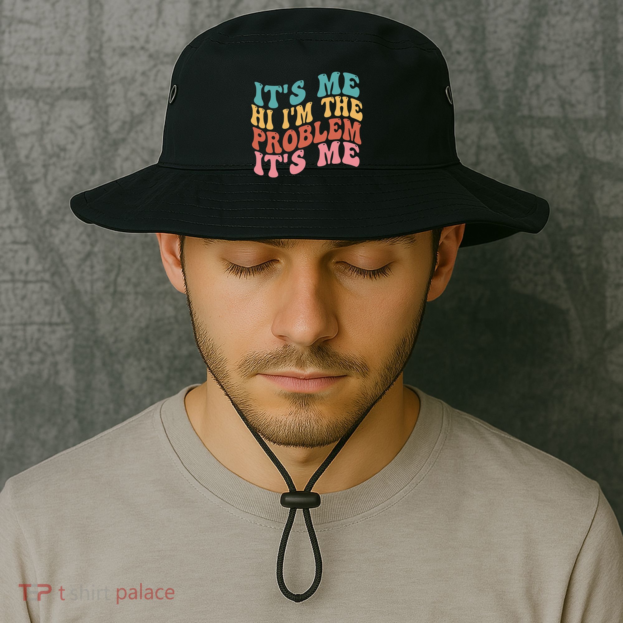 Its Me Hi I'm the Problem Its Me Groovy Retro Bucket Hat