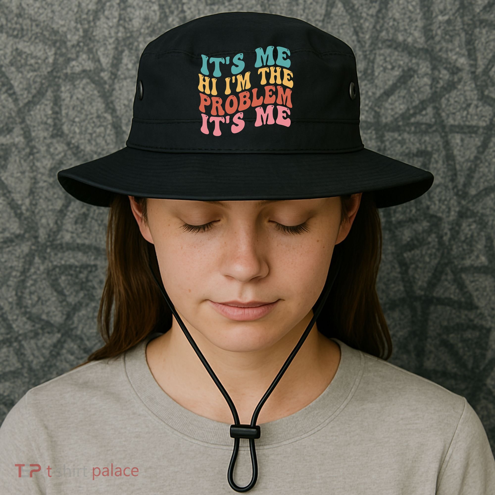 Its Me Hi I'm the Problem Its Me Groovy Retro Bucket Hat