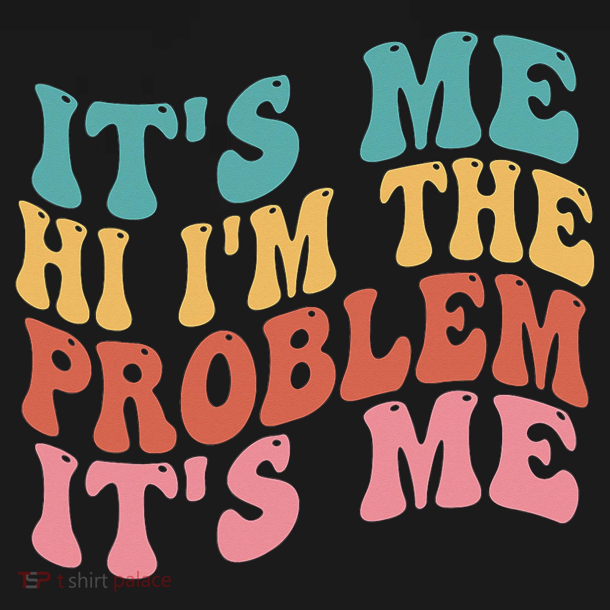 Its Me Hi I'm the Problem Its Me Groovy Retro Bucket Hat