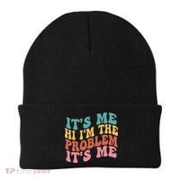 Its Me Hi I'm the Problem Its Me Groovy Retro Beanie thumb 0