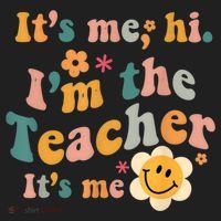 It's Me Hi I'm The Teacher It's Me Funny Quotes Teacher Golf Towel thumb 3