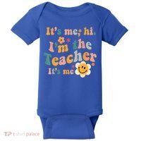 It's Me Hi I'm The Teacher It's Me Funny Quotes Teacher Baby Bodysuit thumb 0