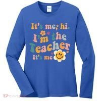 It's Me Hi I'm The Teacher It's Me Funny Quotes Teacher Women's Long Sleeve Shirt thumb 0