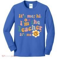 It's Me Hi I'm The Teacher It's Me Funny Quotes Teacher Kids Long Sleeve Shirt thumb 0