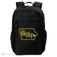 Iowa Map Iowa Lover Heaven Gold Map Backpack thumb 0