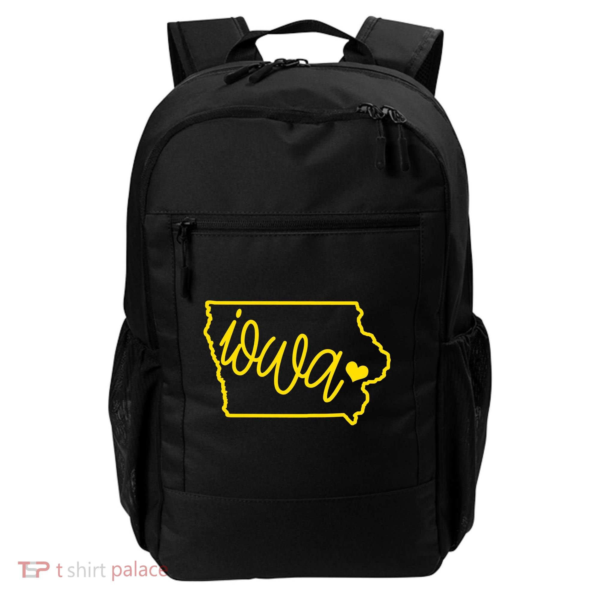 Iowa Map Iowa Lover Heaven Gold Map Backpack