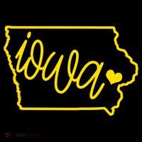 Iowa Map Iowa Lover Heaven Gold Map Women's Hoodie thumb 2
