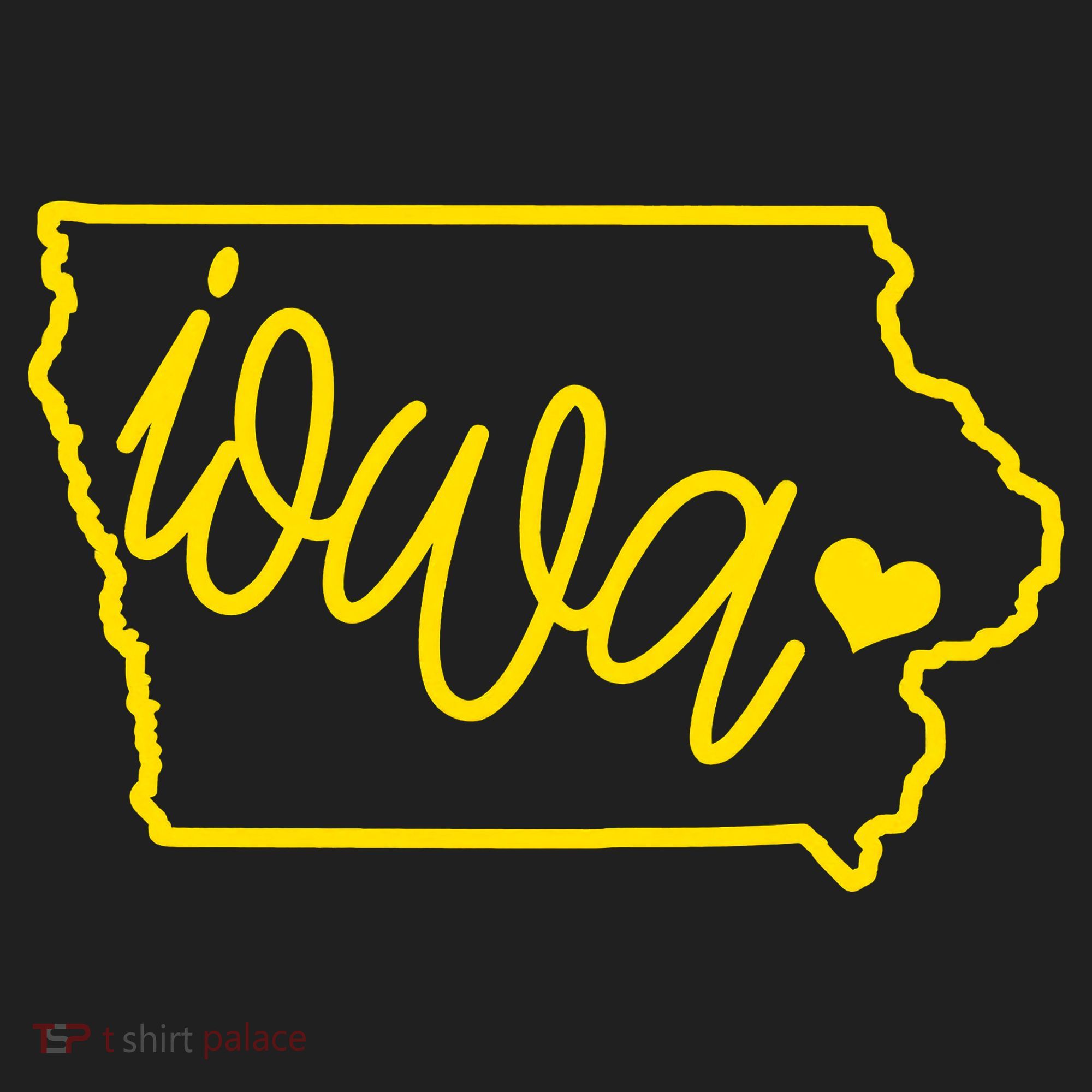 Iowa Map Iowa Lover Heaven Gold Map Tumbler