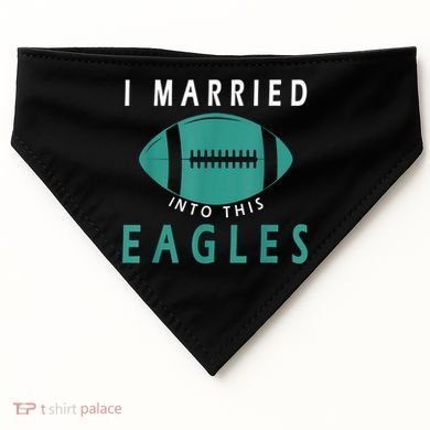 I married into this eagles funny Philadelphia football fan it's A Philly Thing USA-Made Doggie Bandana