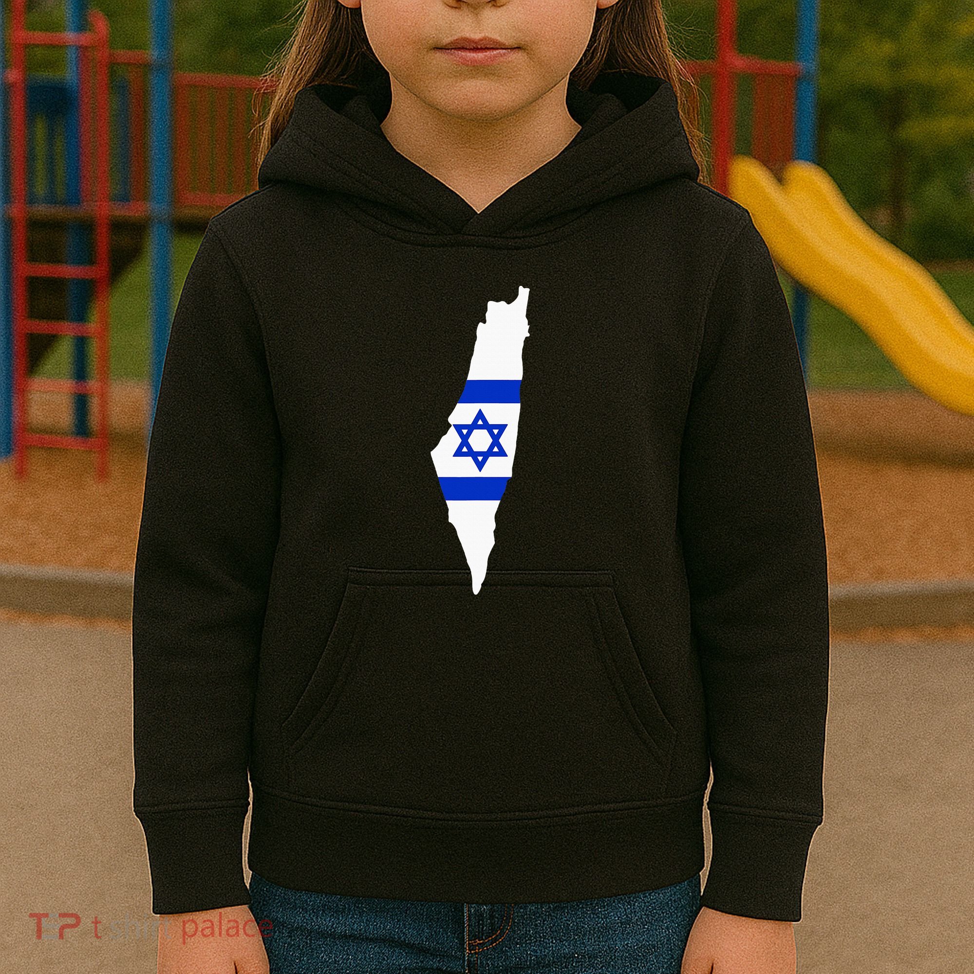 Israel Map Kids Hoodie