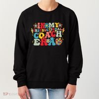 In My Instructional Coach Era Groovy Back To School Women's Sweatshirt thumb 0