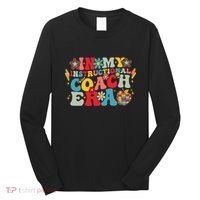 In My Instructional Coach Era Groovy Back To School Long Sleeve Shirt thumb 0