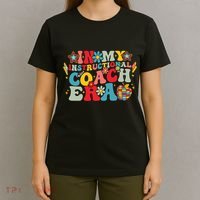 In My Instructional Coach Era Groovy Back To School T-Shirt thumb 4