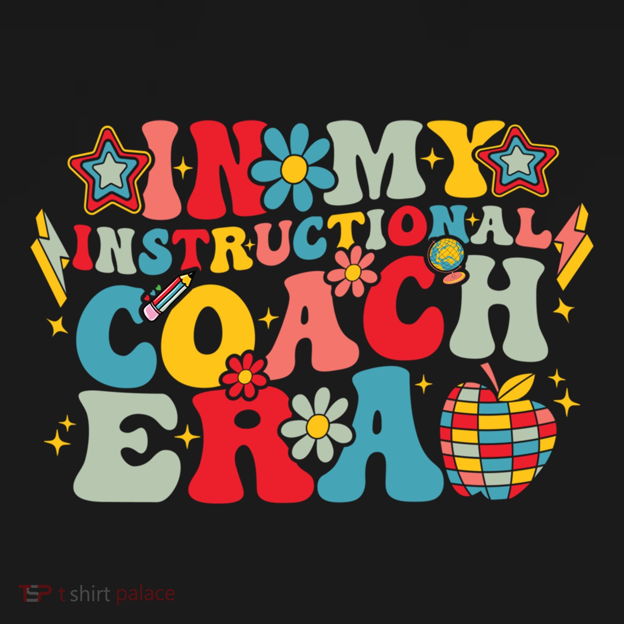 In My Instructional Coach Era Groovy Back To School T-Shirt