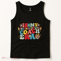 In My Instructional Coach Era Groovy Back To School Tank Top thumb 2