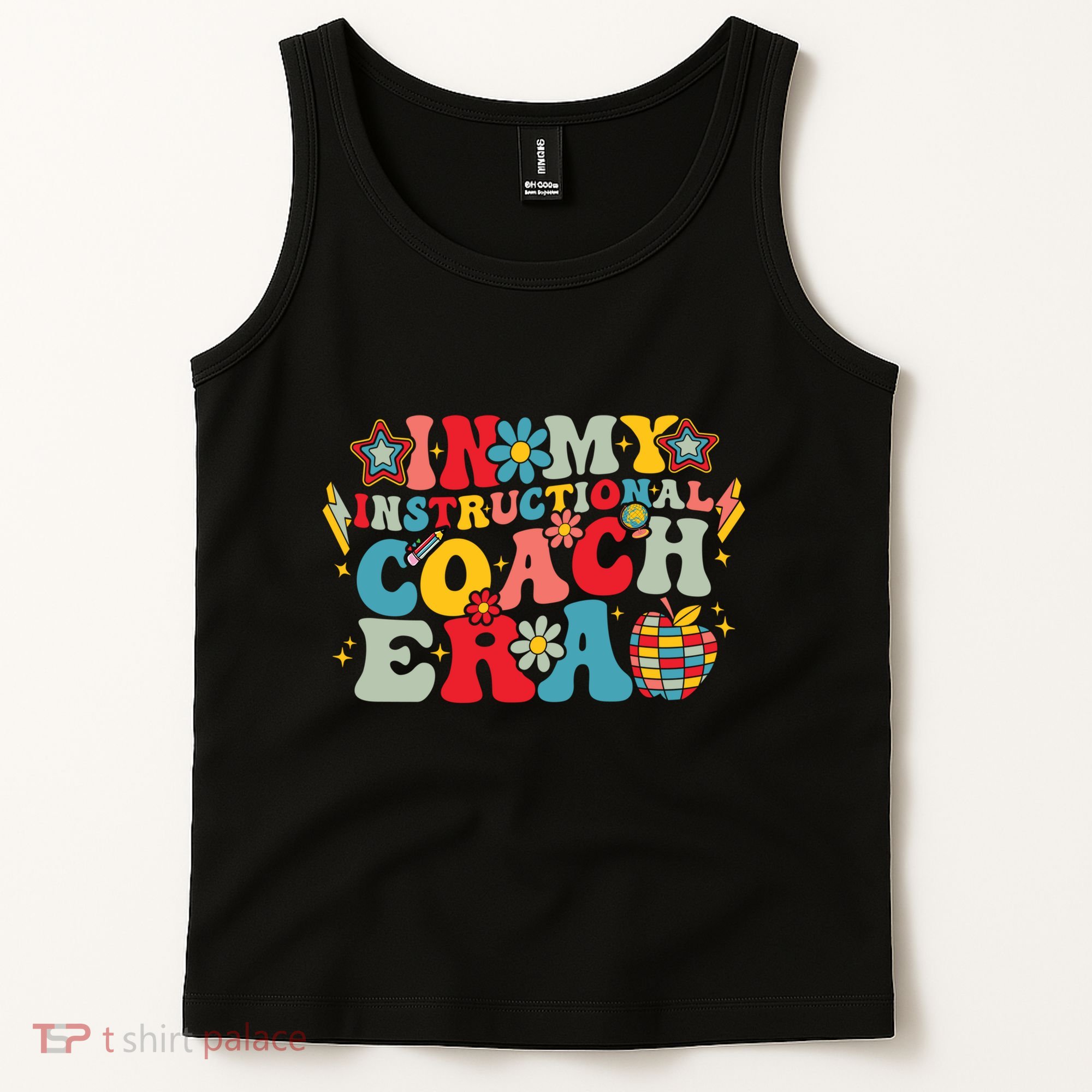 In My Instructional Coach Era Groovy Back To School Tank Top