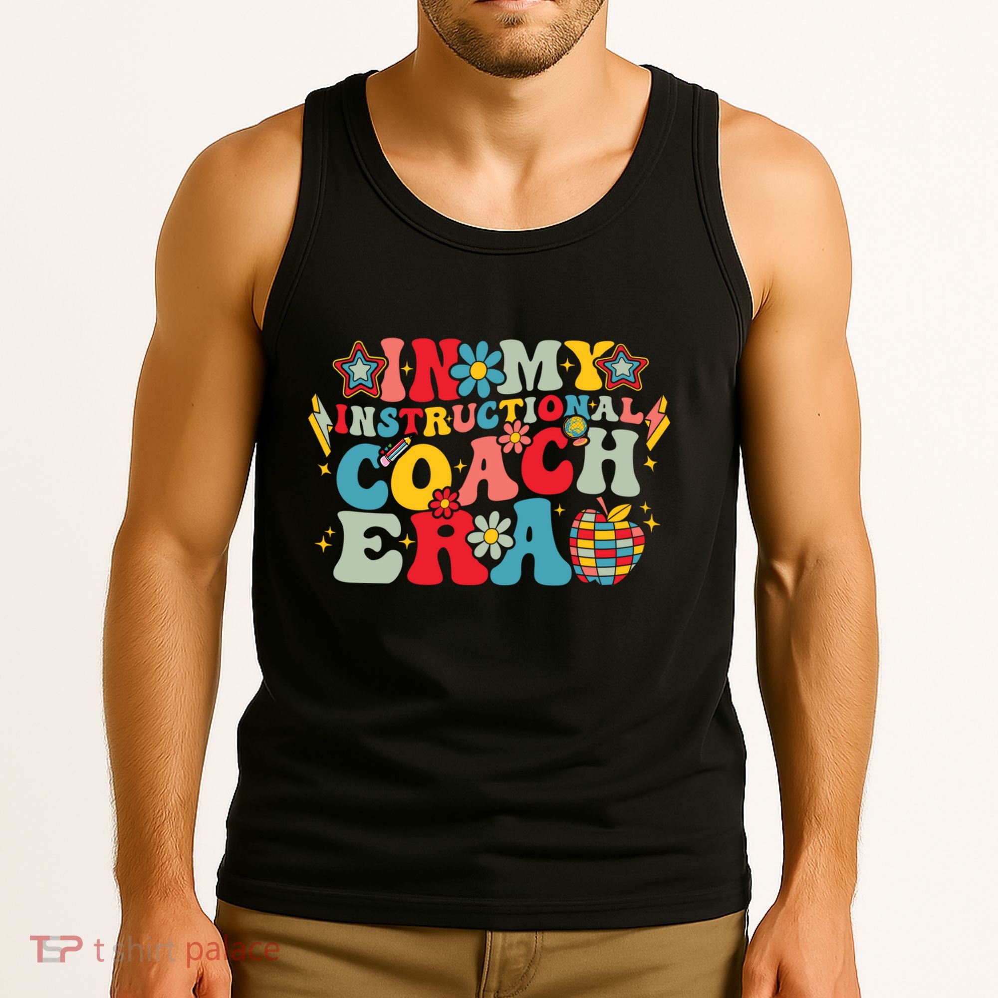 In My Instructional Coach Era Groovy Back To School Tank Top