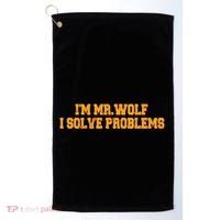 IM Mr.Wolf I Solve Problems Golf Towel thumb 0