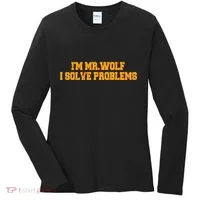 IM Mr.Wolf I Solve Problems Women's Long Sleeve Shirt thumb 0