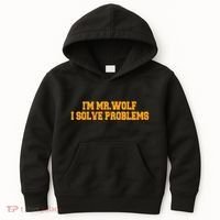 IM Mr.Wolf I Solve Problems Kids Hoodie thumb 0